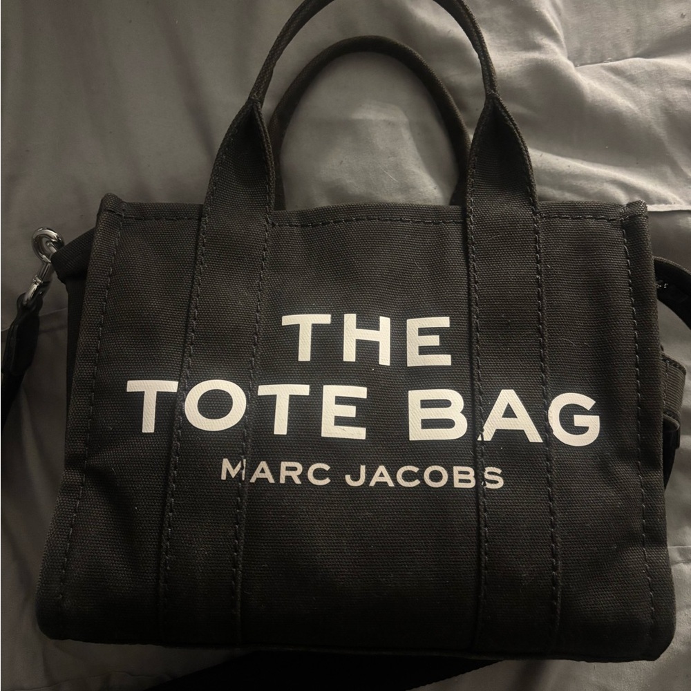 Marc Jacobs Black Canvas Tote Bag